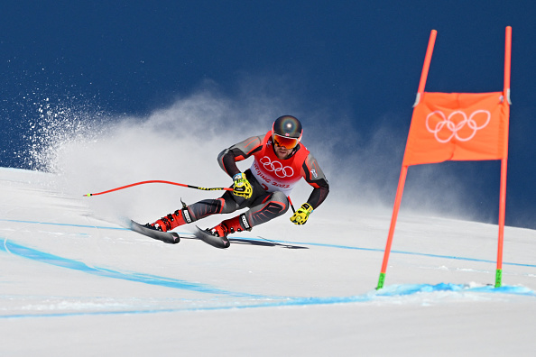 -Le Norvégien Aleksander Aamodt Kilde participe à la troisième séance d'entraînement de descente hommes lors des Jeux Olympiques d'hiver de Pékin 2022 à Yanqing le 5 février 2022. Photo de Fabrice COFFRINI / AFP via Getty Images.