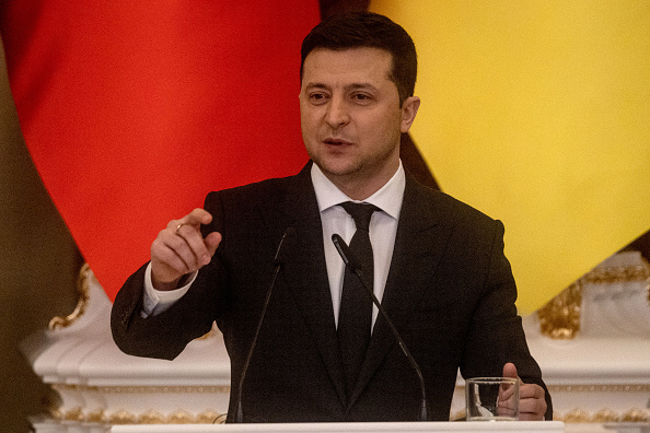  Le Président ukrainien Volodymyr Zelensky.  (Photo : Chris McGrath/Getty Images)