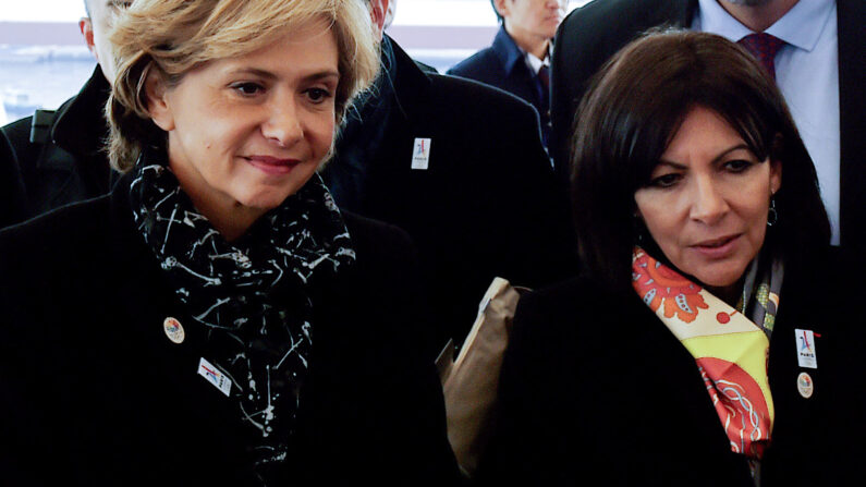 Valérie Pécresse et Anne Hidalgo.      (Photo : TOSHIFUMI KITAMURA/AFP via Getty Images)