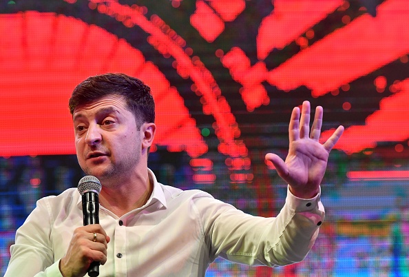 Le président ukrainien Volodymyr Zelensky (GENYA SAVILOV/AFP via Getty Images)