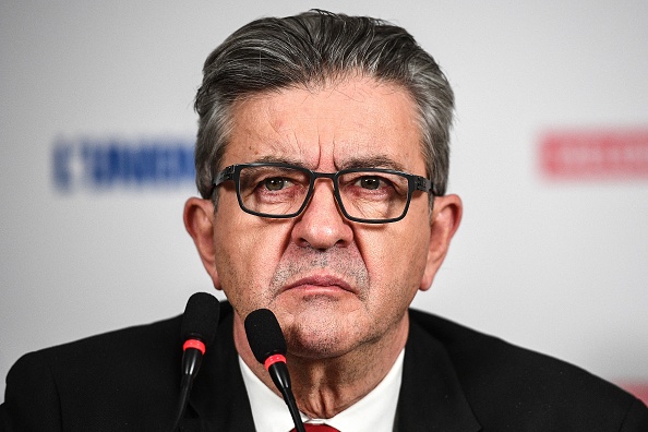 Le leader de La France Insoumise (LFI) Jean-Luc Melenchon. (CHRISTOPHE ARCHAMBAULT/AFP via Getty Images)