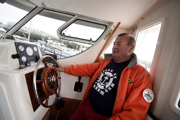 -Devos est sauveteur maritime depuis 40 décennies avec la SNSM qui répond aux appels relayés par les autorités pour secourir tout navire en détresse : pêcheur ferries ou plaisanciers, le 4 mars 2022.  Photo de FRANCOIS LO PRESTI/AFP via Getty Images.