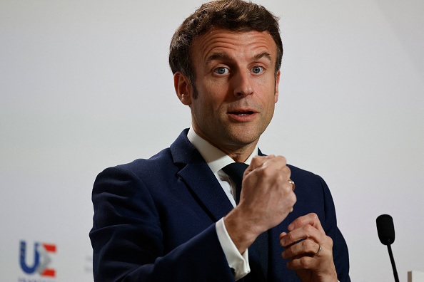 Le Président Emmanuel Macron. (Photo : LUDOVIC MARIN/AFP via Getty Images)