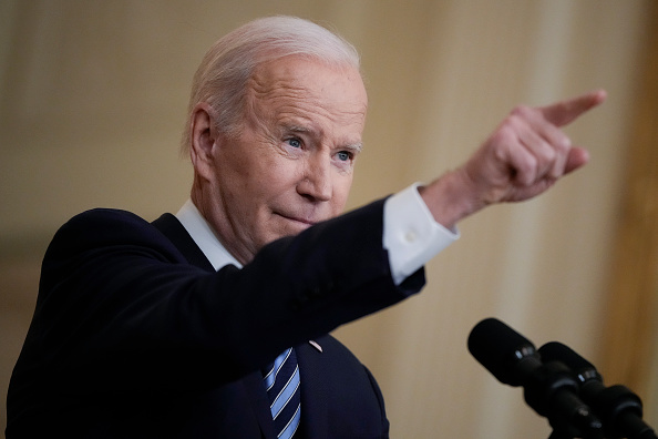 Le Président américain Joe Biden. (Photo : Drew Angerer/Getty Images)