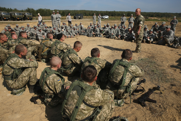 Militaires français en Ukraine. (Photo Sean Gallup/Getty Images)