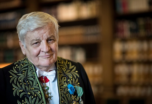 L'acteur et réalisateur Jacques Perrin avait  rejoint la section dédiée à la création artistique dans les domaines du cinéma et de l'audiovisuel de l'Académie des Beaux-Arts, à Paris février 2019.  (Photo : ERIC FEFERBERG/AFP via Getty Images)

