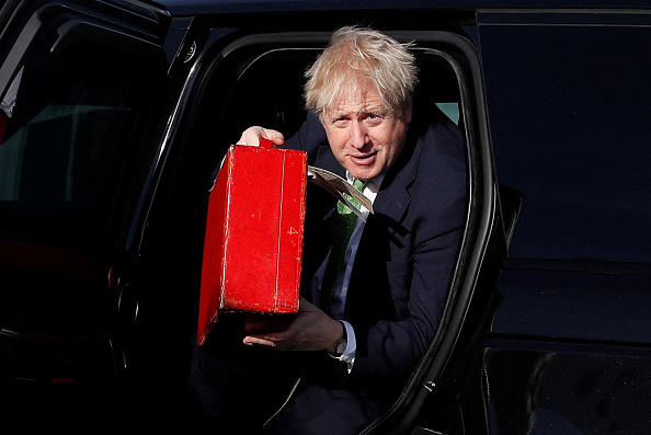 -Illustration- Boris Johnson s’est rendu à Kiev pour rencontrer le président ukrainien Volodymyr Zelensky. Photo de PETER NICHOLLS/POOL/AFP via Getty Images.

