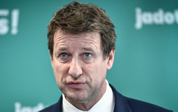 Yannick Jadot du parti  Europe Écologie Les Verts (EELV).  (Photo : STEPHANE DE SAKUTIN/AFP via Getty Images)