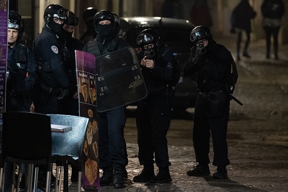 Manifestation à Nantes le 24 avril 2022 en réaction aux élections présidentielles. (Photo LOIC VENANCE/AFP via Getty Images)