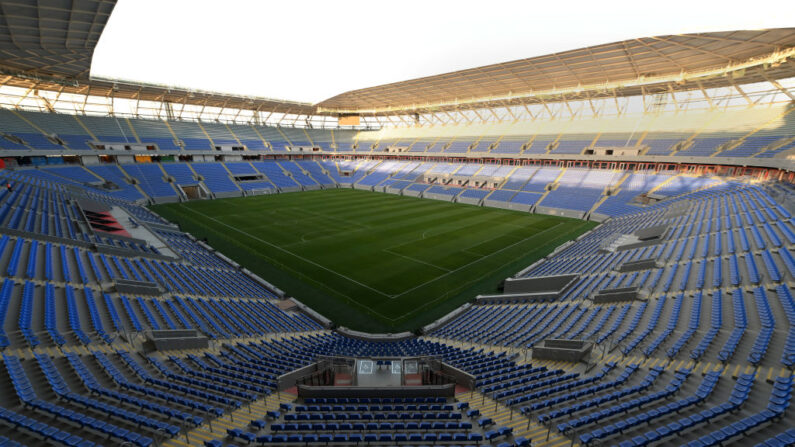 Vue générale de l'intérieur du stade 974 le 30 mars 2022 à Doha, au Qatar. ( Shaun Botterill/Getty Images)