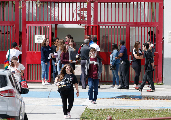 L'adolescent sortait d'un collège avec deux camarades quand il a été agressé sans motif apparent par un inconnu "sensiblement du même âge".   
(Photo  RHONA WISE/AFP via Getty Images)