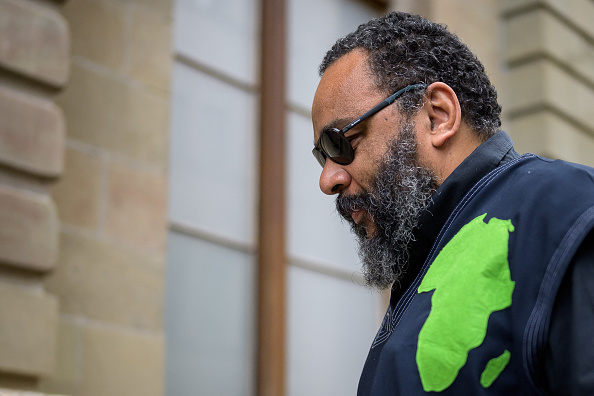 L'humoriste Dieudonné MBala MBala à Genève.(Photo FABRICE COFFRINI/AFP via Getty Images)