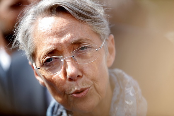 La Première ministre Élisabeth Borne dans le Calvados le 22 mai 2022.  (Photo : SAMEER AL-DOUMY/AFP via Getty Images)