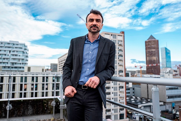 Grégory Doucet, maire EELV de Lyon. (ROMAIN LAFABREGUE/AFP via Getty Images)