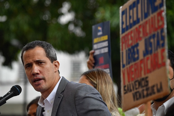 L'ancien président de l'Assemblée nationale vénézuélienne et chef de l'opposition Juan Guaido à Caracas, le 17 mars 2022. Photo de Federico PARRA / AFP via Getty Images.