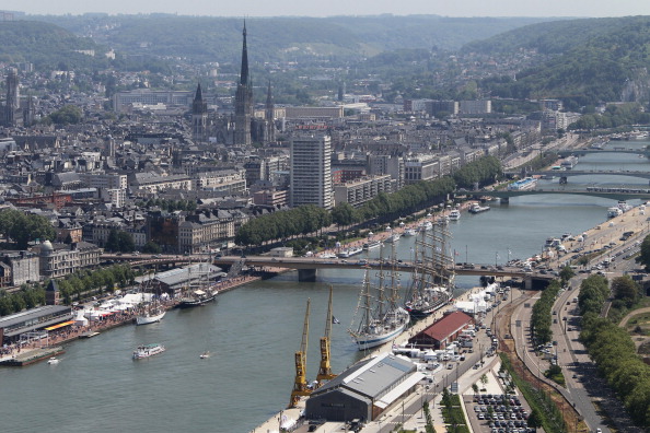 Ville de Rouen en France. (CHARLY TRIBALLEAU/AFP via Getty Images)