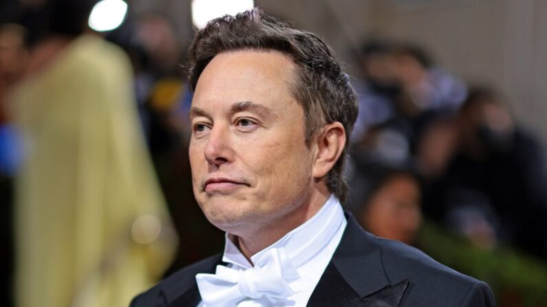 Elon Musk au Met Gala 2022 au Musée métropolitain d'art de New York, le 22 ai 2022. (Dimitrios Kambouris/Getty Images for The Met Museum/Vogue)