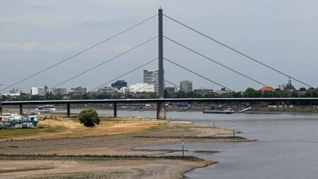 France: sur le Rhin assoiffé, le transport fluvial au régime sec