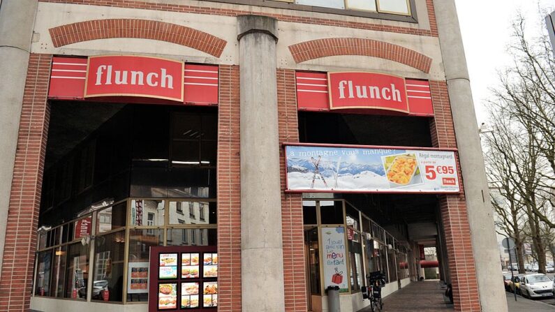 Photos prise en mars 2013 d'un restaurant Flunch de Lille. (Crédit photo PHILIPPE HUGUEN/AFP via Getty Images)