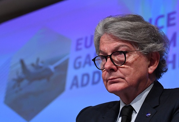 Thierry Breton, commissaire européen chargé du Marché intérieur et de la protection des consommateurs, de l'industrie, de la recherche et de l'énergie. (JOHN THYS/AFP via Getty Images)