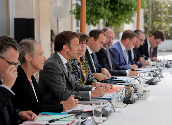 Emmanuel Macron en Conseil des Ministres