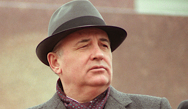 L'ancien Président d'URSS Mikhail Gorbachev, mai 1990.       (Photo : VITALY ARMAND/AFP via Getty Images)