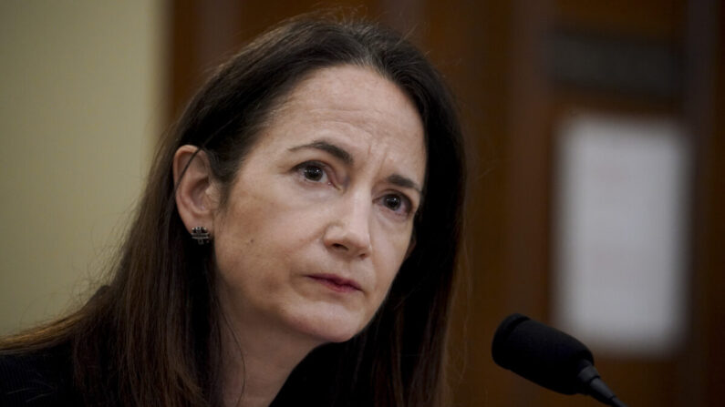 Avril Haines, directrice du renseignement national lors d'une audience de la commission du renseignement de la Chambre des représentants à Washington, le 15 avril 2021. (Al Drago/Pool/Getty Images)