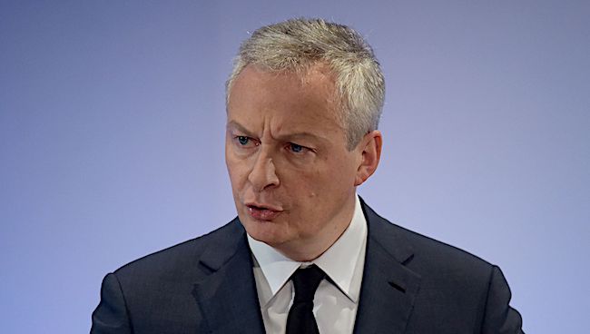 Le ministre de l'Économie Bruno Le Maire. (Photo : ERIC PIERMONT/AFP via Getty Images)