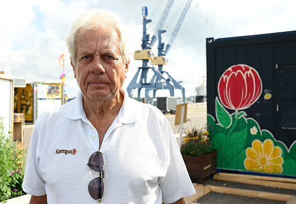 L'ancien handballeur d'Allemagne de l'Est Klaus Langhoff, témoin de la prise d'otages aux Jeux olympiques de Munich en 1972, le 25 août 2022. Photo par TOBIAS SCHWARZ/AFP via Getty Images.