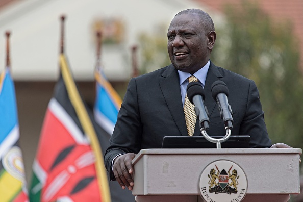 Le Président William Ruto a réitéré "la position inébranlable du Kenya sur le respect de l'intégrité territoriale des États membres, comme indiqué dans la Charte des Nations unies". (Photo Tony KARUMBA / AFP via Getty Images)