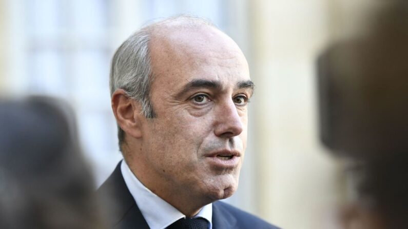 Olivier Marleix, député et président du groupe parlementaire Les Républicains, le 22 septembre 2022. (Photo STEPHANE DE SAKUTIN/AFP via Getty Images)