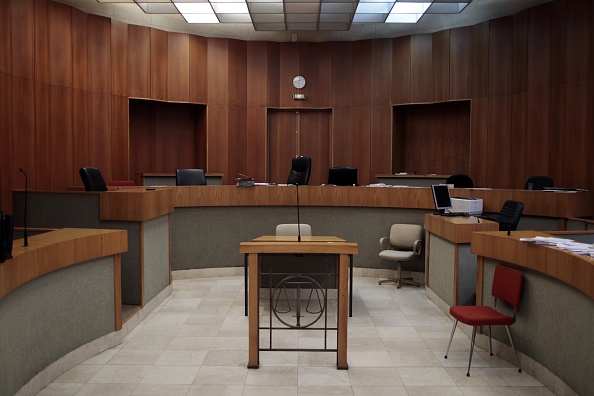 Palais de justice de Caen, dans le Calvados. (CHARLY TRIBALLEAU/AFP via Getty Images)