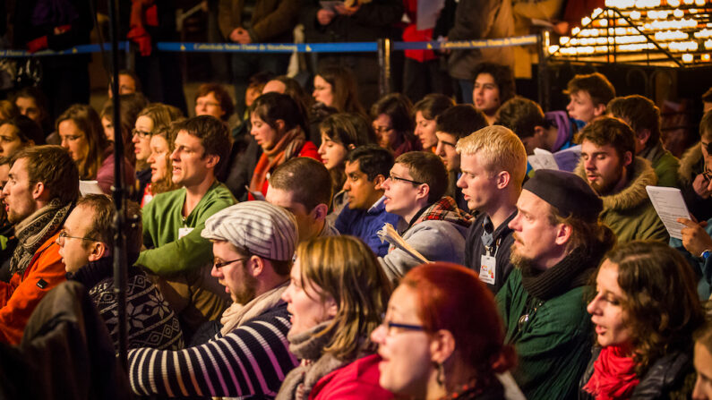 Rencontres internationales de Taizé, à Strasbourg, en décembre 2013. (photo Claude Truong-Ngoc/Wikimedia Commons)