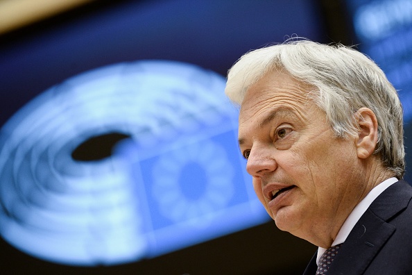 Le commissaire européen à la Justice, Didier Reynders, s'est félicité des nouvelles garanties américaines prévues pour la protection de la vie privée. (Photo : JOHANNA GERON/POOL/AFP via Getty Images)