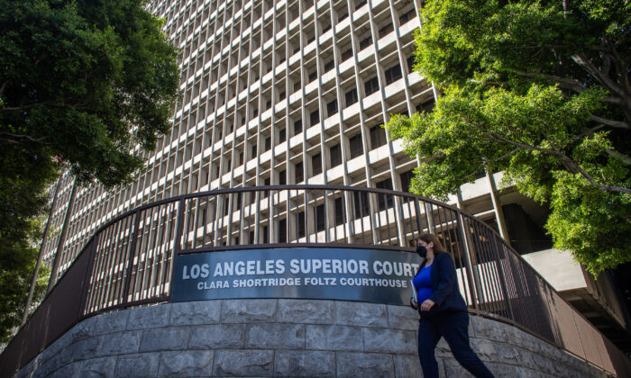 Le Clara Shortridge Foltz Criminal Justice Center à Los Angeles, Californie, le 21 juillet 2021. (Apu Gomes/Getty Images)