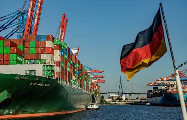 Port de Hambourg. (Photo  AXEL HEIMKEN/AFP via Getty Images)