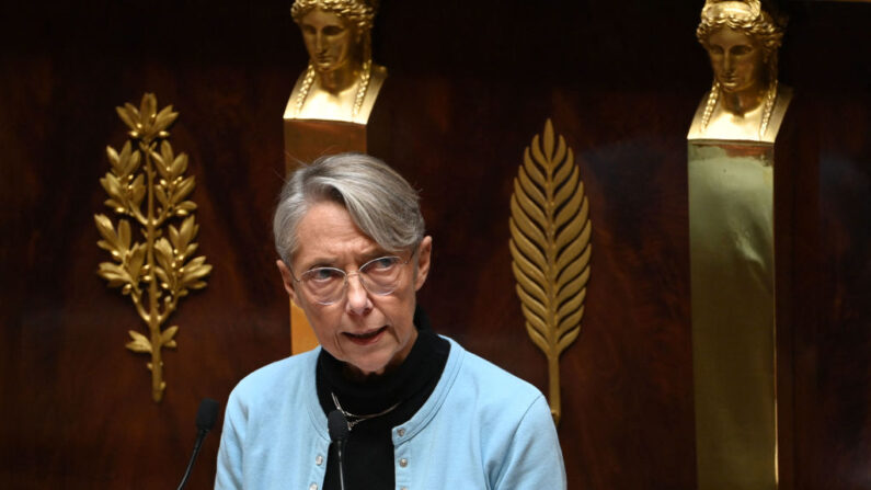 La Première ministre Élisabeth Borne à l'Assemblée nationale. (Photo : ALAIN JOCARD/AFP via Getty Images)