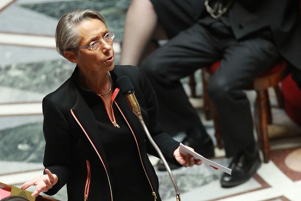 La Première ministre Élisabeth Borne à l'Assemblée nationale à Paris. (Photo : JACQUES DEMARTHON/AFP via Getty Images)