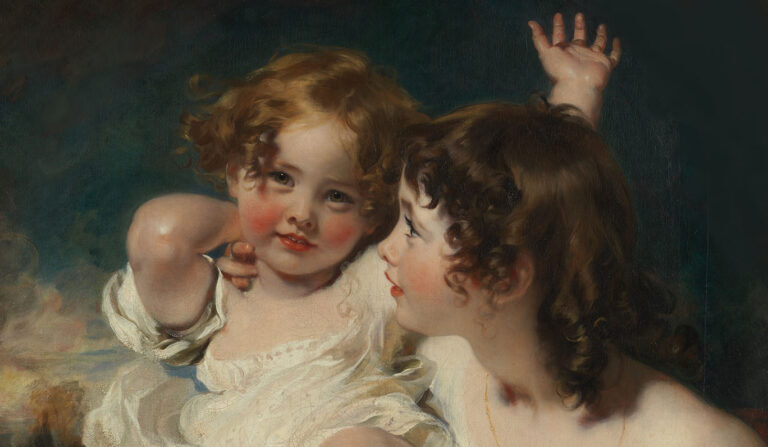 Détail de "The Calmady Children", 1823, par Sir Thomas Lawrence. Metropolitan Museum of Art, New York City. (Domaine public)