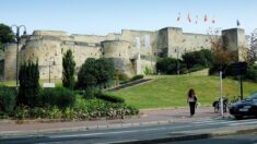 Caen: des bronzes de Guillaume le Conquérant et de la reine Mathilde sur la butte du château