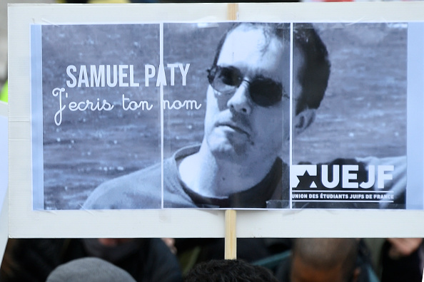  Le professeur Samuel Paty a été décapité pour avoir montré à ses élèves des caricatures du prophète Mahomet. (Photo : BERTRAND GUAY/AFP via Getty Images)