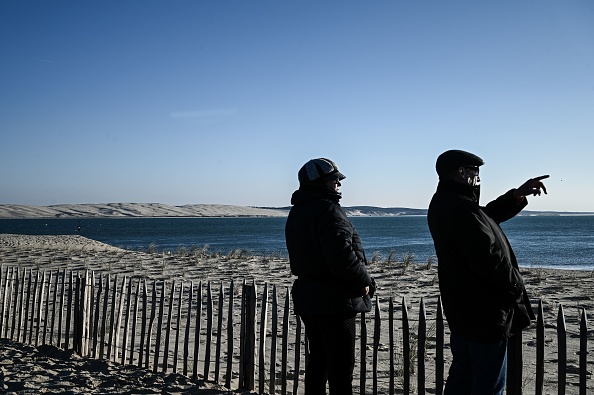 Plage de Lège-Cap-Ferret, en Gironde.  (PHILIPPE LOPEZ/AFP via Getty Images)