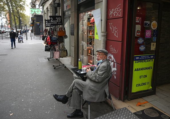 Le quartier de la Guillotière à Lyon, le 21 octobre 2021. (PHILIPPE DESMAZES/AFP via Getty Images)