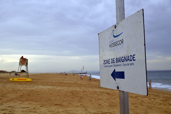 Plage de La Centrale à Hossegor, dans les Landes.  (GAIZKA IROZ/AFP via Getty Images)