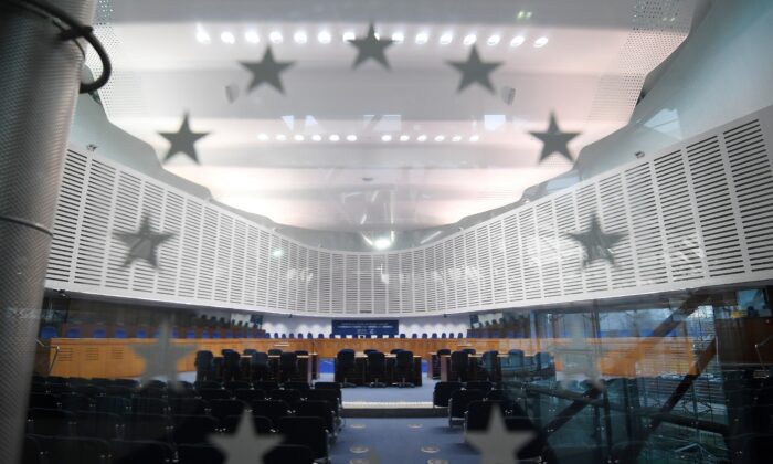 Cour européenne des droits de l'homme (CEDH) à Strasbourg, le 7 février 2019. (Frederick Florin/AFP via Getty Images)