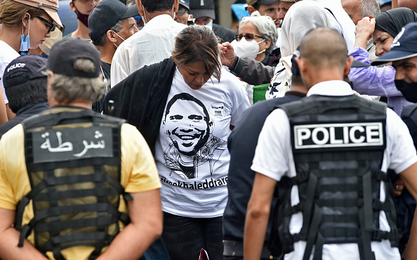  RSF relève un nombre inédit de femmes journalistes emprisonnées : elles sont 78 (contre 60 l'an passé). (Photo : RYAD KRAMDI/AFP via Getty Images)