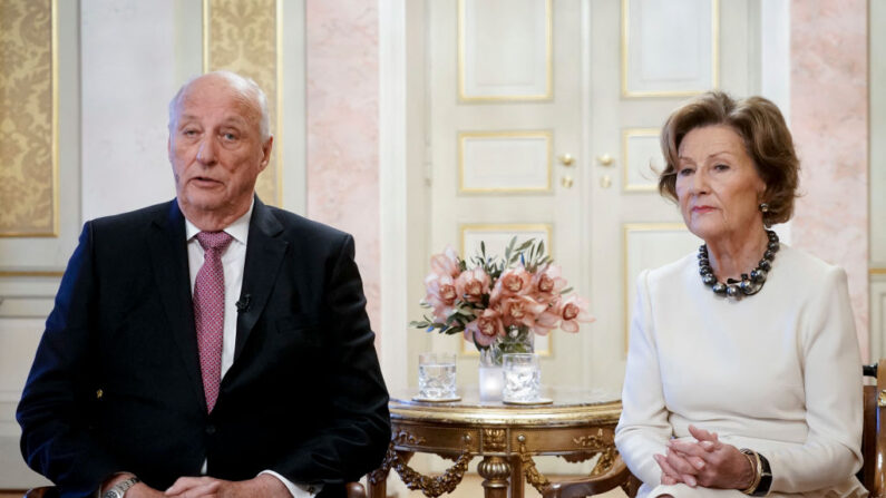 Le couple royal de Norvège, à Oslo, le 8 novembre 2022. (Photo: TERJE PEDERSEN/NTB/AFP via Getty Images)