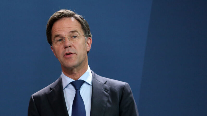 Le Premier ministre néerlandais Mark Rutte, le 9 juillet 2020, à Berlin. (Photo: Adam Berry/Getty Images)