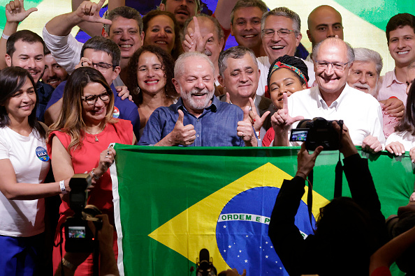 Le candidat Inácio Lula Da Silva après avoir été élu président au Brésil le 30 octobre 2022. (Photo Alexandre Schneider/Getty Images)