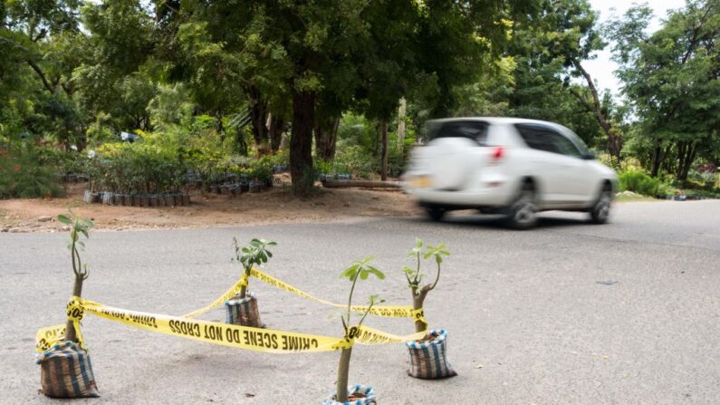 Lieu de l'assassinat de Wayne Lotter à Dar es Salaam en 2017. (Photo: DANIEL HAYDUK/AFP via Getty Images)